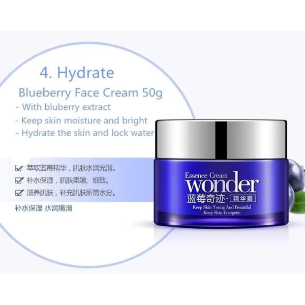 Bioaqua – Blueberry Wonder Natural Moisturizing Face Cream – 50g