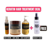 4 In 1 – Keratin Hair Mask| Keratin Shampoo| Keratin Hair Serum Free Makeup Fixer