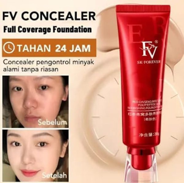 Red Diamond Fv Foundation, Oil Absorb Liquid Foundation | Best Tube Foundation 30g